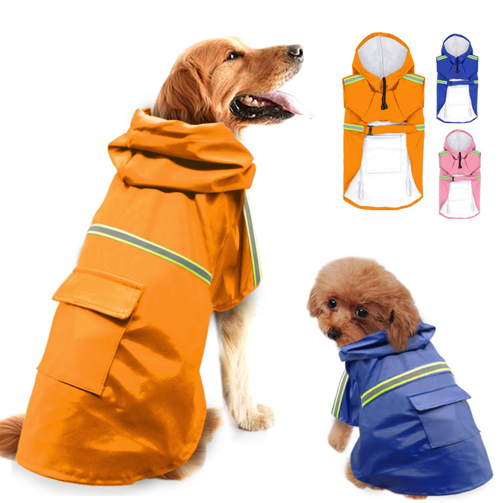 Pet Poncho Dog  Waterproof and Reflective Raincoats