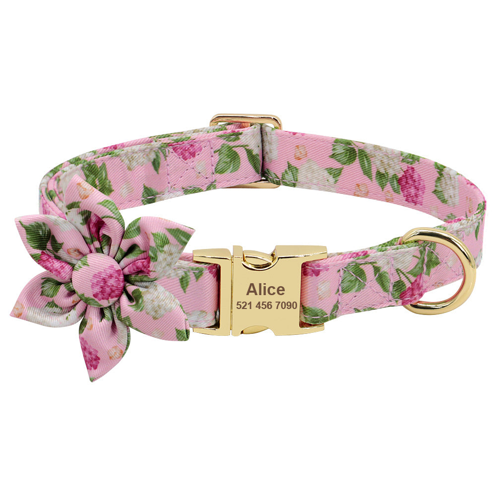 Stylish Metal Buckle Dog Collar