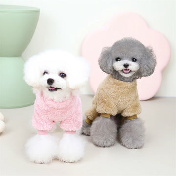 Cozy Fleece Jumpsuit – Stylish Warmth for Your Chihuahua, French Bulldog, or Yorkie!