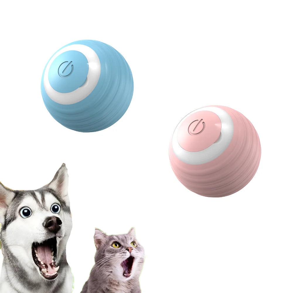 "Interactive Smart Rolling Ball – Automatic Cat Toy for Engaging Indoor Play"